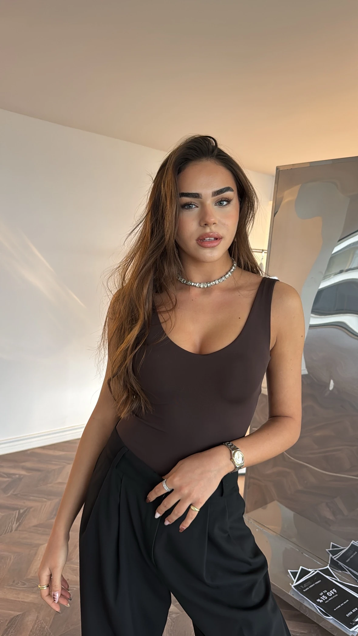 Kahverengi Bodysuit