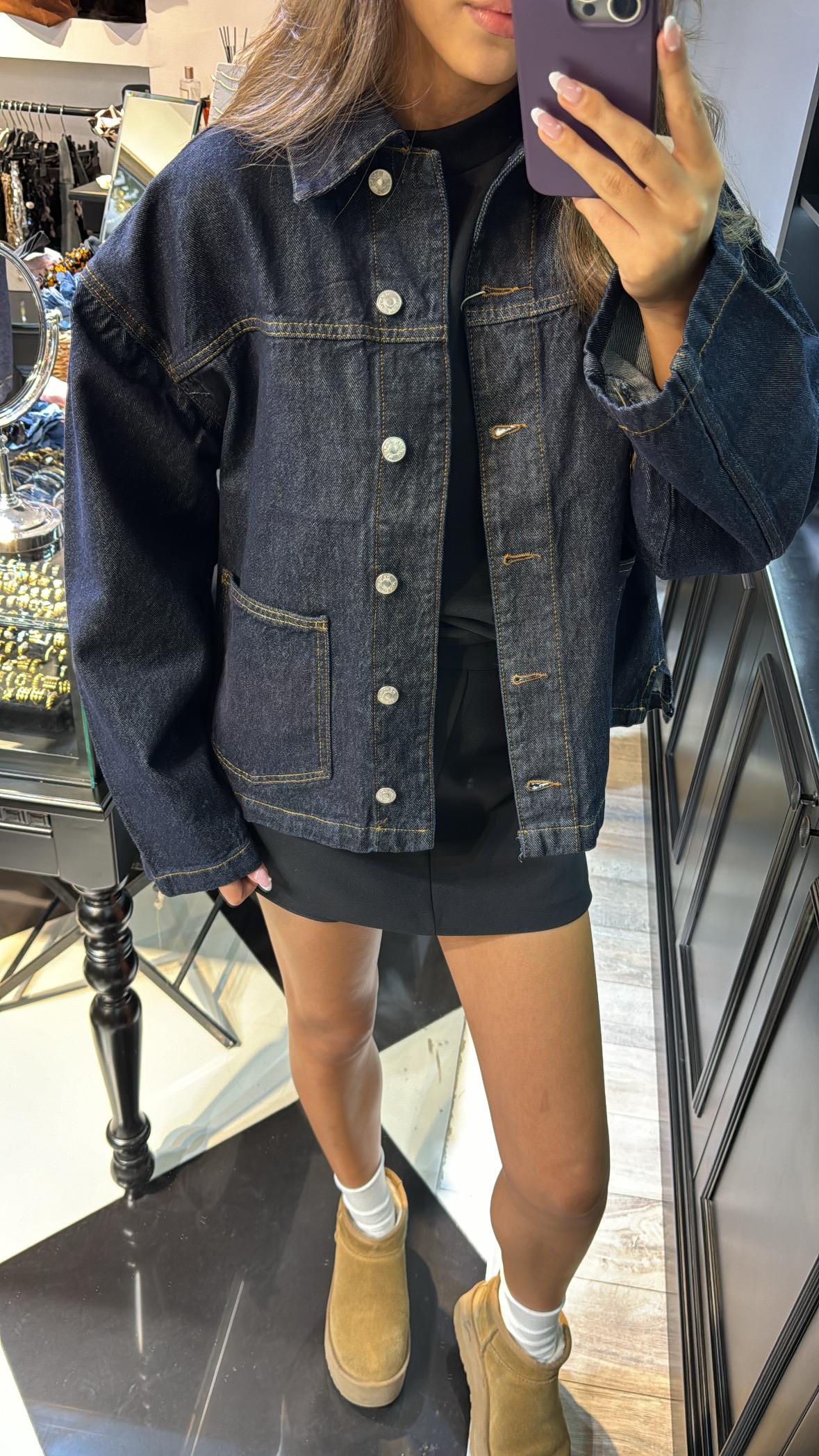 Denim cepli ceket